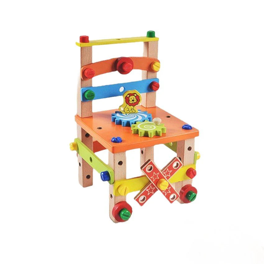Wooden Assembly Chair – Hands-On Construction & Development Toy
