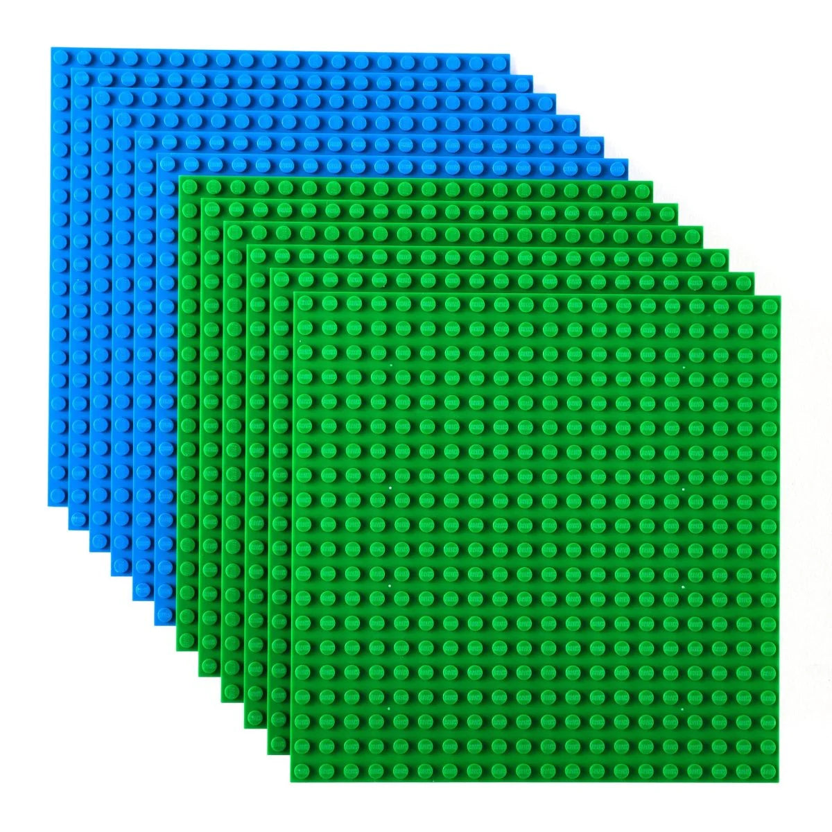 Stackable 6x6 Baseplates 12 Pack Compatible Large Brick Boards
