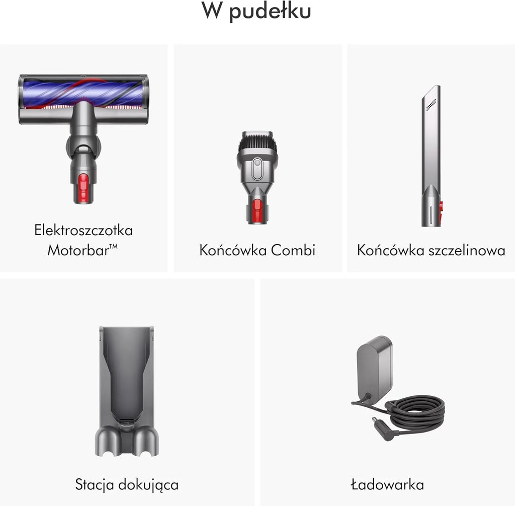Bezprzewodowy odkurzacz pionowy Dyson V8™ Absolute (Srebro/Żółty)
