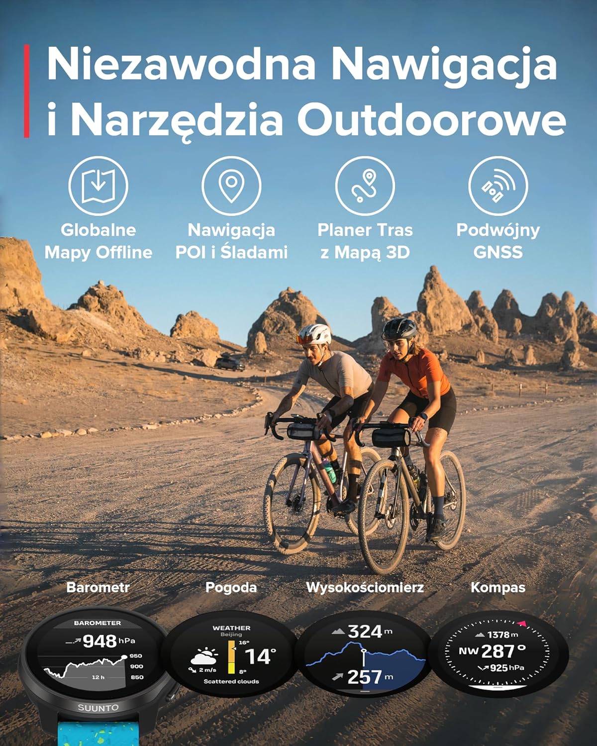 SUUNTO Race S Zegarek Biegowy z Ekranem Dotykowym Amoled, Dwuzakresowy Gps Zegarek Sportowy, Śledzenie Hrv i Snu, Plan Treningowy Oparty na Si, Bezpłatne Mapy Offline, Wodoodporność do 50M