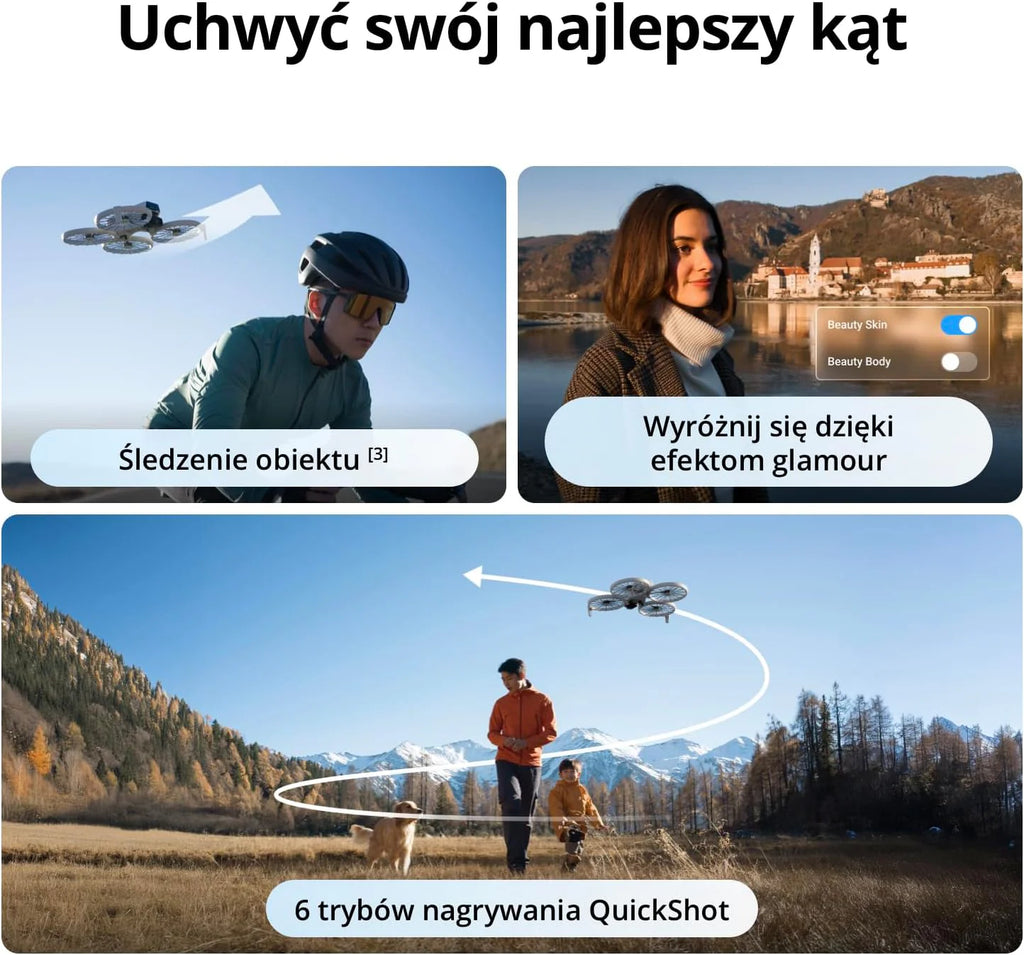 DJI Flip z kontrolerem RC 2 z wyświetlaczem, dron Follow Me z kamerą 4K UHD dla dorosłych, masa poniżej 249 g, 3-osiowy gimbal, transmisja wideo 13 km, start z dłoni i 31 min lotu