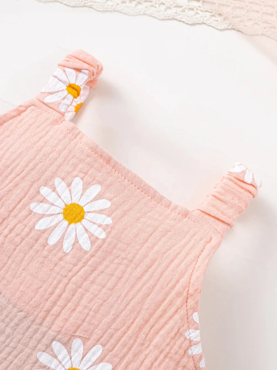 Baby Ruffled Cotton Two-Piece Outfit for Infants 0–12M