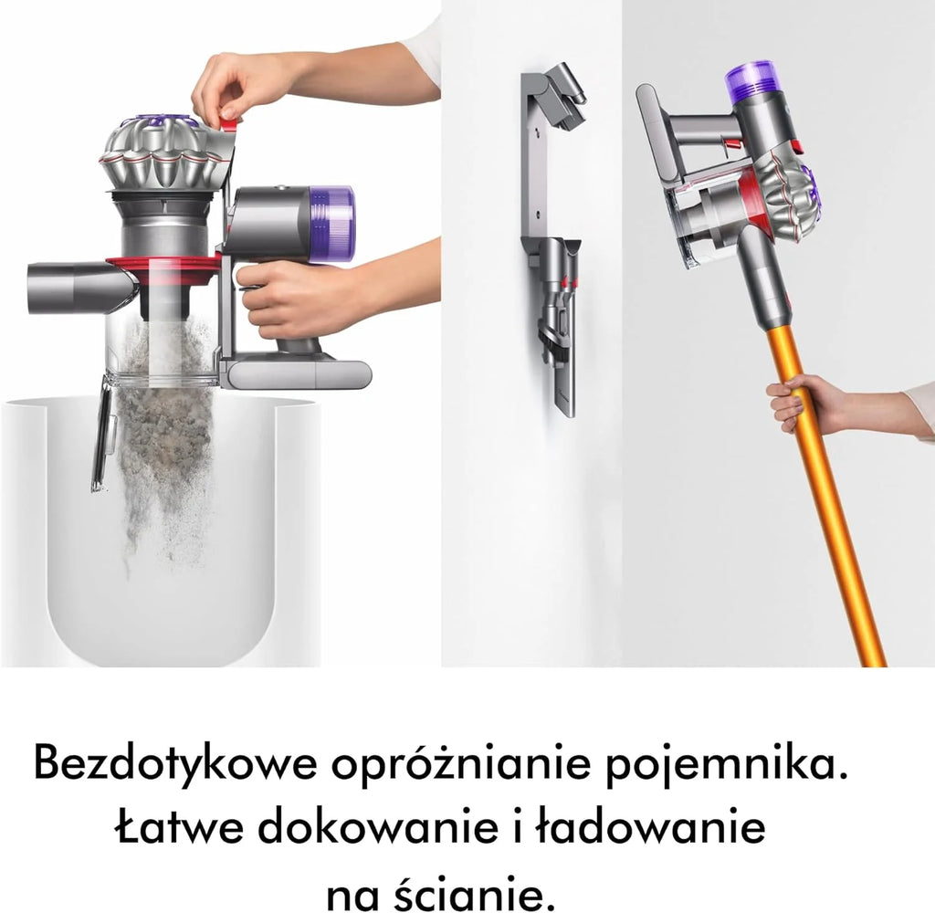 Bezprzewodowy odkurzacz pionowy Dyson V8™ Absolute (Srebro/Żółty)