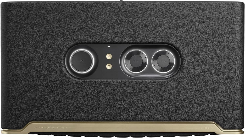 JBL Authentics 300, Głośnik Bezprzewodowy, 8h Odtwarzania, z Wbudowanym Wi-Fi, Bluetooth, Dźwiękiem Stereo i Mocnym Basem, Kompatybilny z Alexa i Google Home, w Stylu Retro