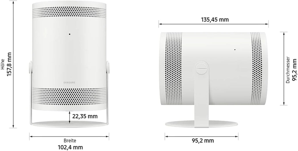 Samsung The Freestyle LFF3C Przenośny Projektor Led, Biały, 16:9