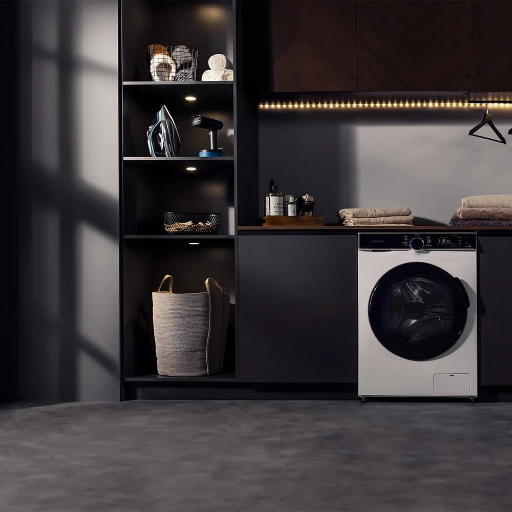Cecotec Pralka 8 kg z ładowaniem przednim Bolero DressCode 8900 Inverter FullColor Steel A. stal 1400 obrotów, ekran 10,3, 11 programów, falownik, SteamMax, klasa A