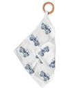 Indigo Monster Trucks Cotton Teether