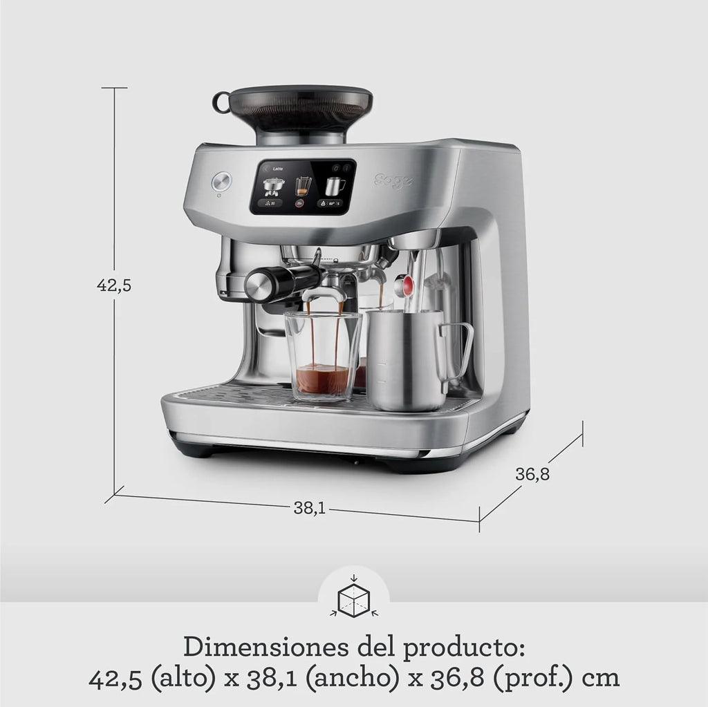 Sage - The Oracle Jet, Professional Coffee Machine with Manual and Automatic Milk Frother, Stainless Steel, Stal Nierdzewna