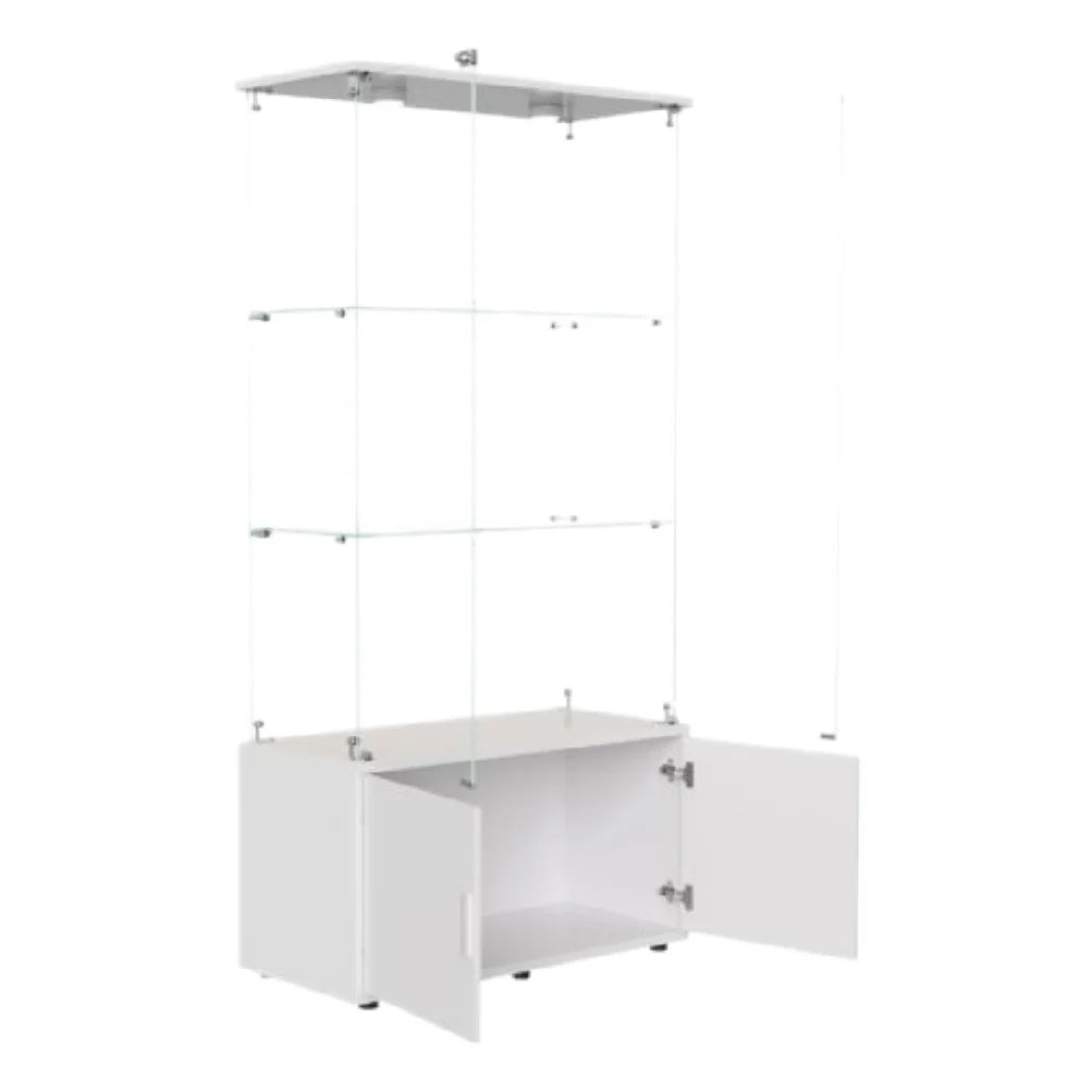 Szafka wisząca z przeszklonymi półkami - nowoczesny design