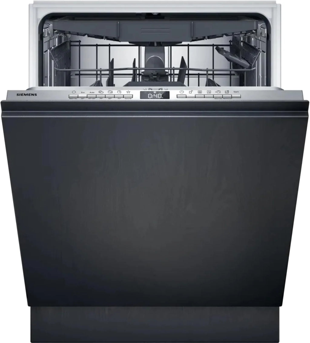 Siemens SX63EX22CE, iQ300, zmywarka XXL, w pełni zintegrowana, 60 cm, inteligentna zmywarka, wyprodukowano w Niemczech, szuflada na sztućce, varioSpeed Plus, kosze Flex, autoOpen dry, przycisk