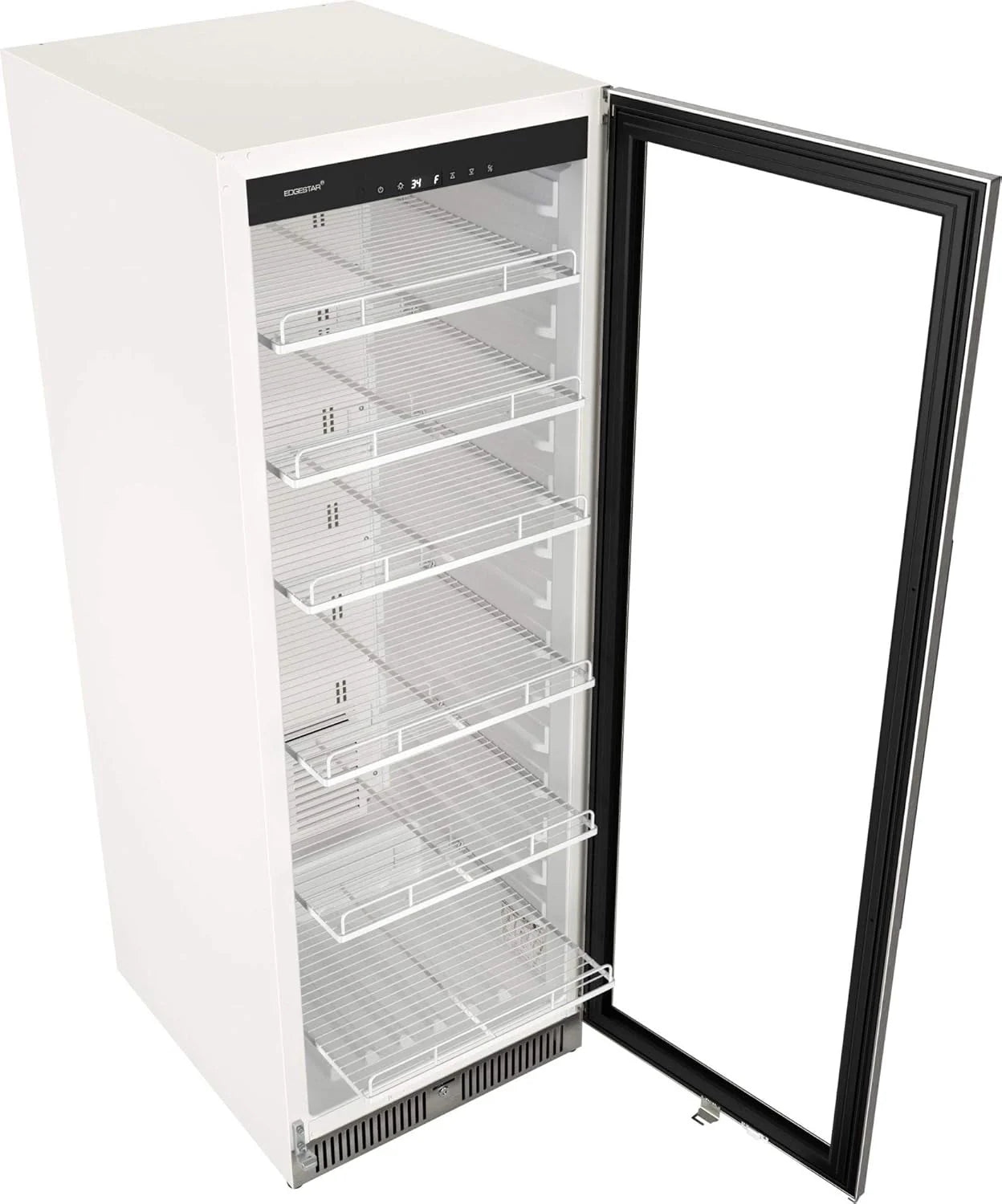 22 Wide 10.1 Cu. Ft. Commercial Beverage Merchandiser – Stainless Steel, Temp Alarm, Reversible Door