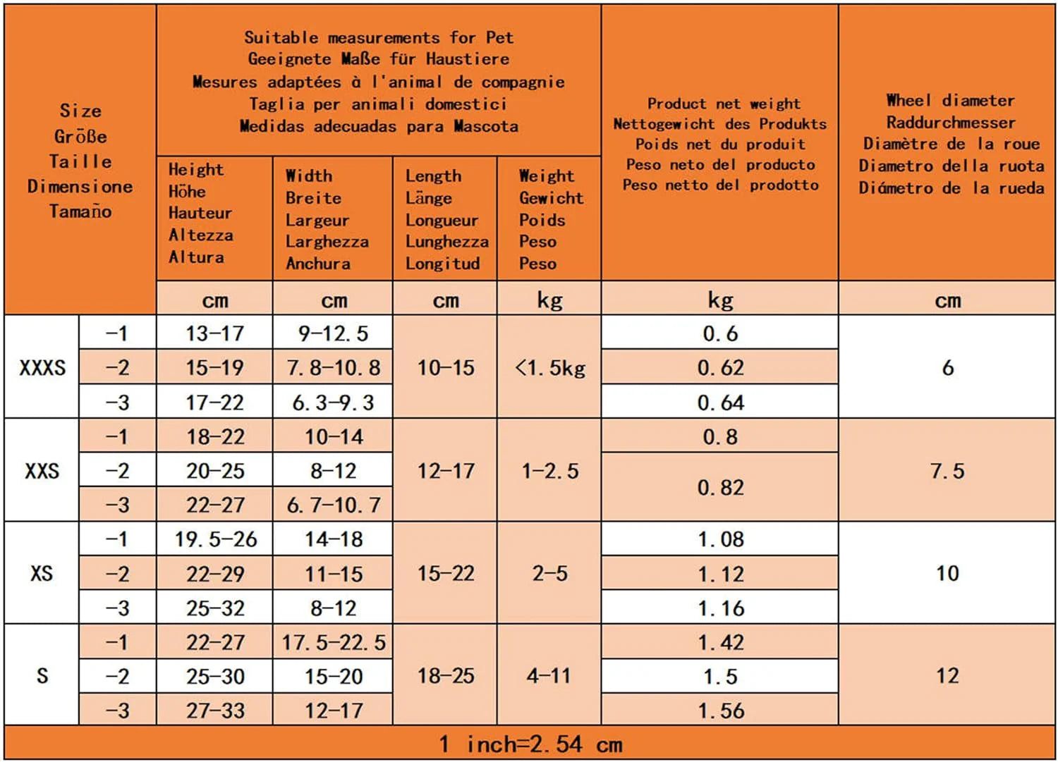 Regulowany Psa Wózek Inwalidzki,Wózek Zwierząt,Trening Rehabilitacyjny Psów Niepełnosprawnych Słabych Tylnych,Pasować Wysokości Zwierzęcia 55-70cm,Szerokość 24-32cm,Długość 35-45cm,XXL-2