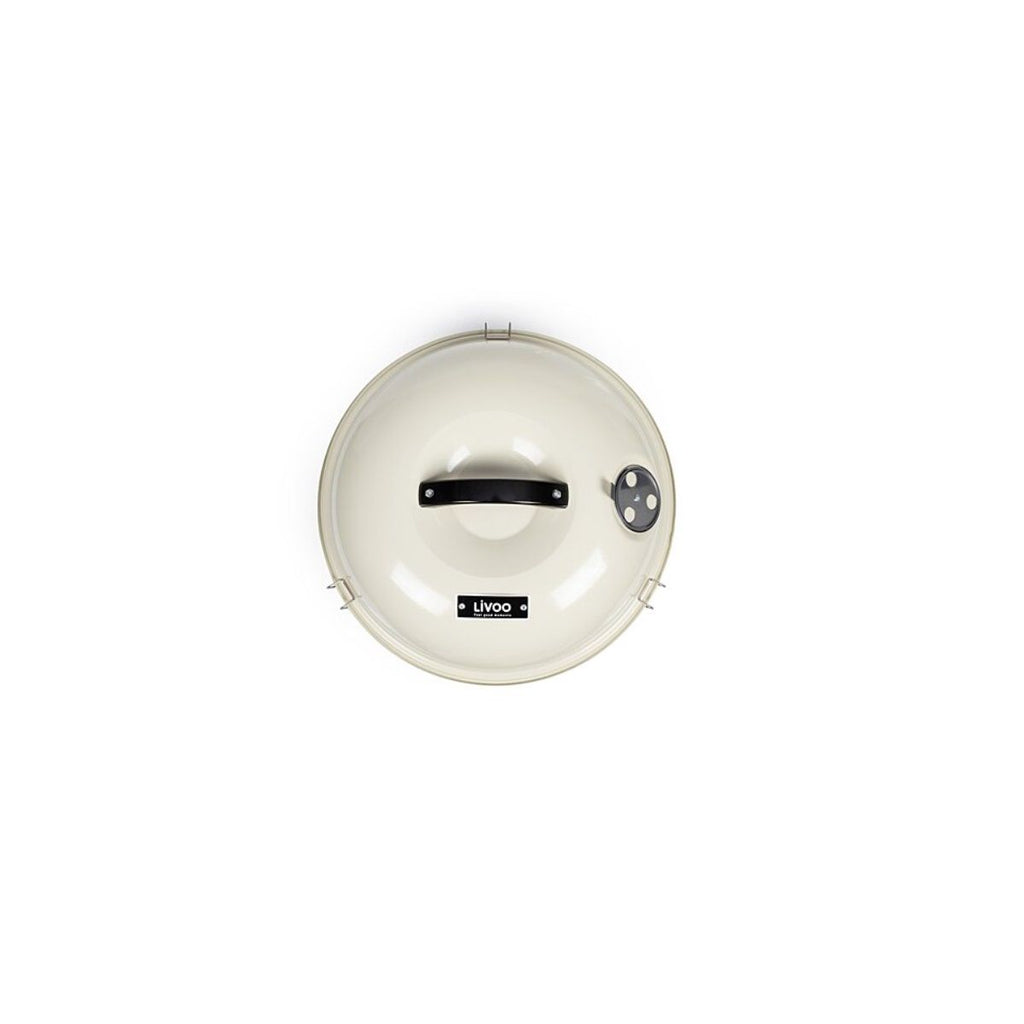 Grill węglowy Livoo 38 cm beżowy - Doc301