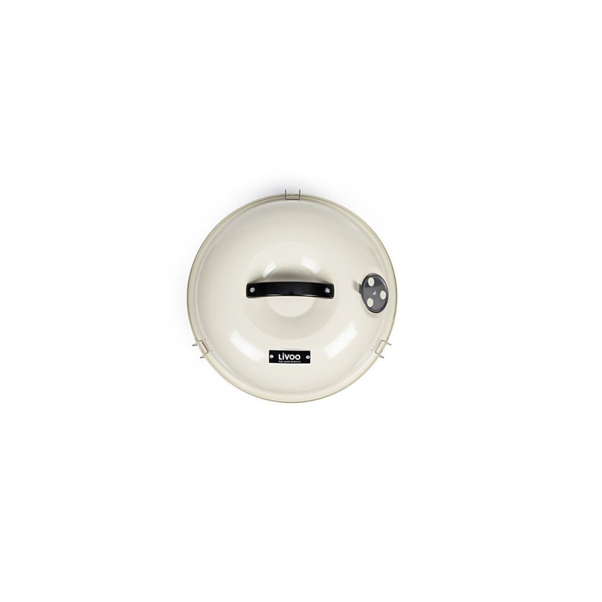 Grill węglowy Livoo 38 cm beżowy - Doc301