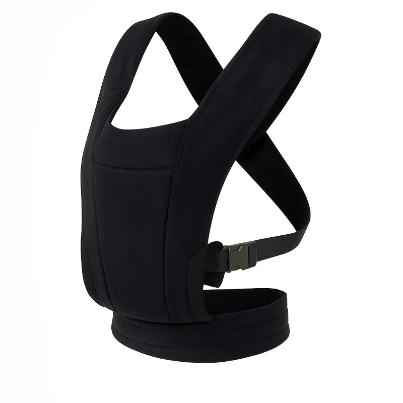 Knit Front Carry Baby Carrier with Adjustable Straps and Buckle Waist