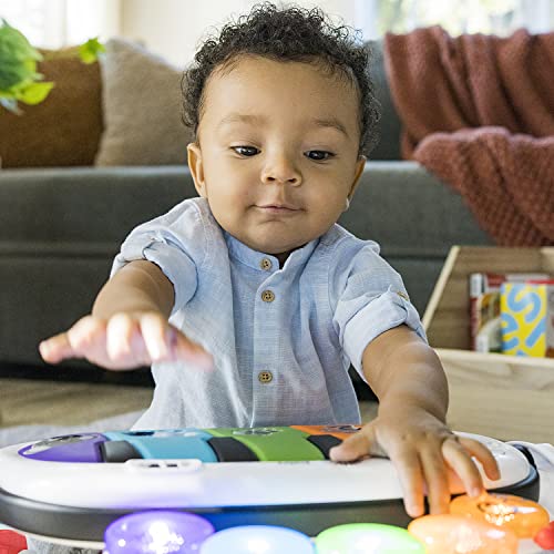 4-in-1 Baby Gym with Piano, 7 Toys, Music and Light Play Mat