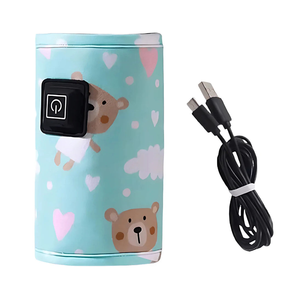 Baby Bottle Warmer Wrap – Portable USB Heating Cover for Baby Milk