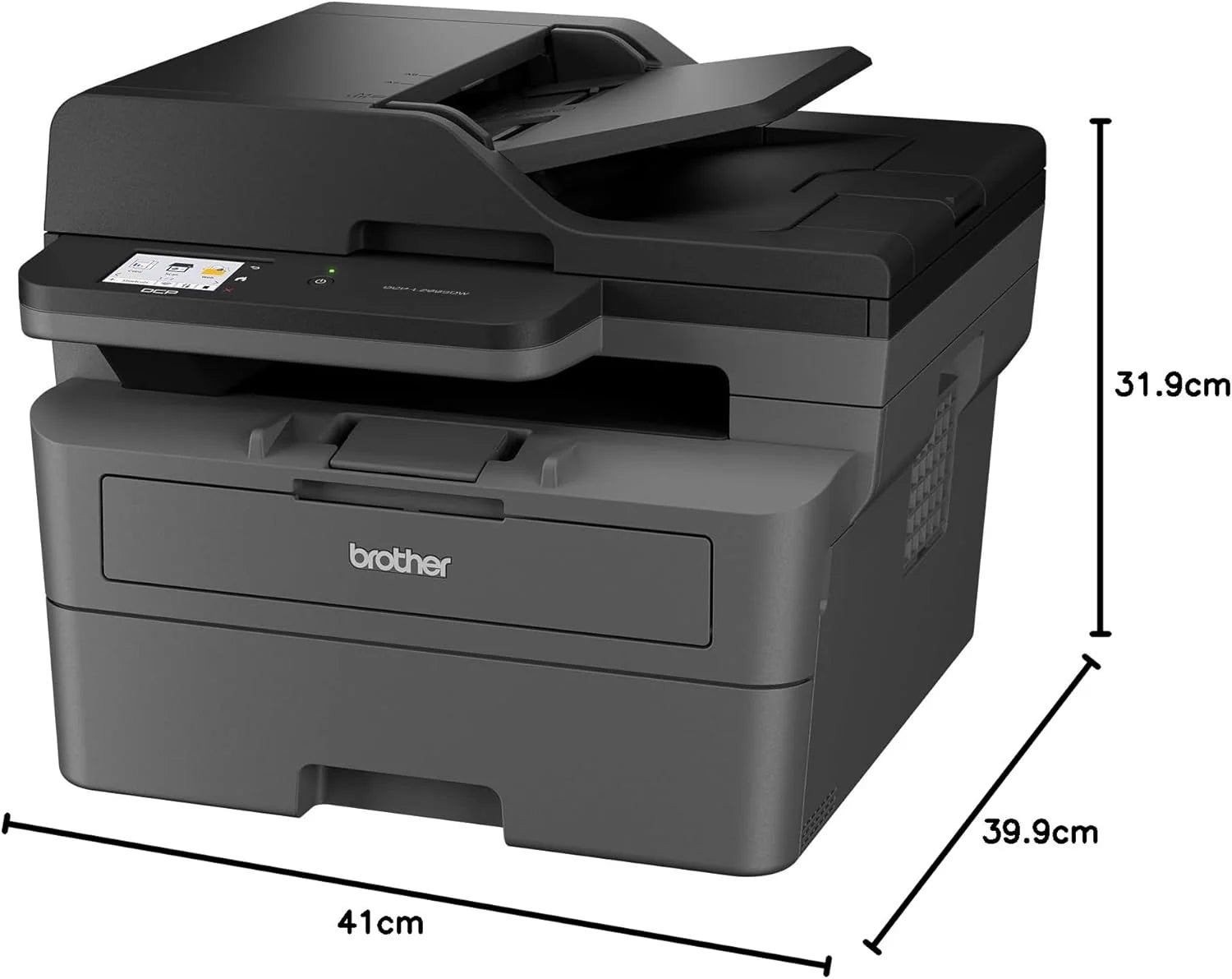 Brother DCP-L2665DW - wielofunkcyjna drukarka 3 w 1 (drukowanie/skanowanie/kopiowanie) czarno-biała - WiFi i Ethernet - automatyczna ładowarka - 50 arkuszy - 6-miesięczny bezpłatny okres próbny w