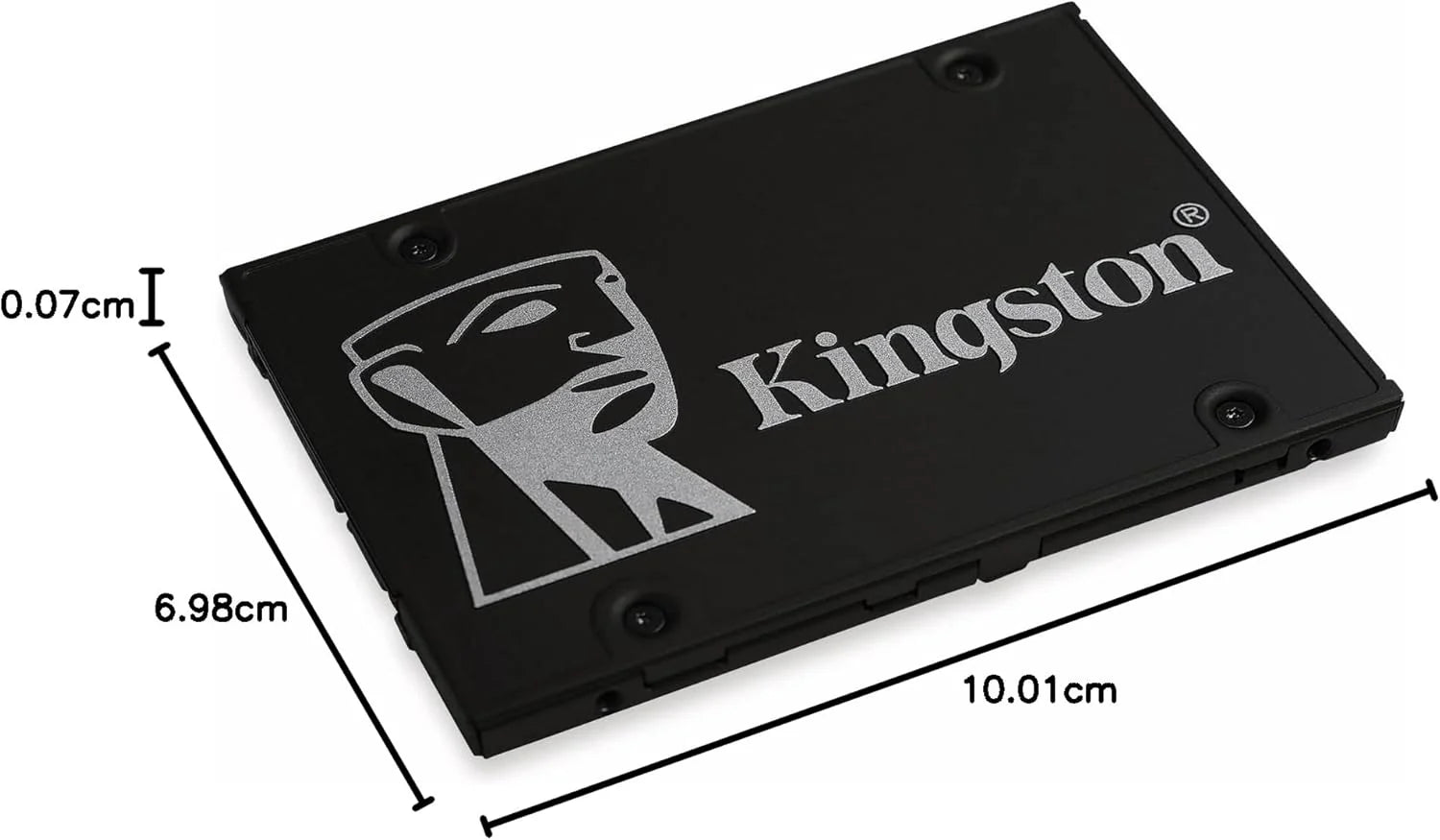 Kingston KC600 SSD SKC600/2048G Wewnętrzny dysk SSD 6.3 cm SATA Rev 3.0, 3D TLC, XTS-AES 256-bitowe szyfrowanie