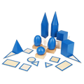 3D Geometric Solids – Durable Wooden Math Learning Set