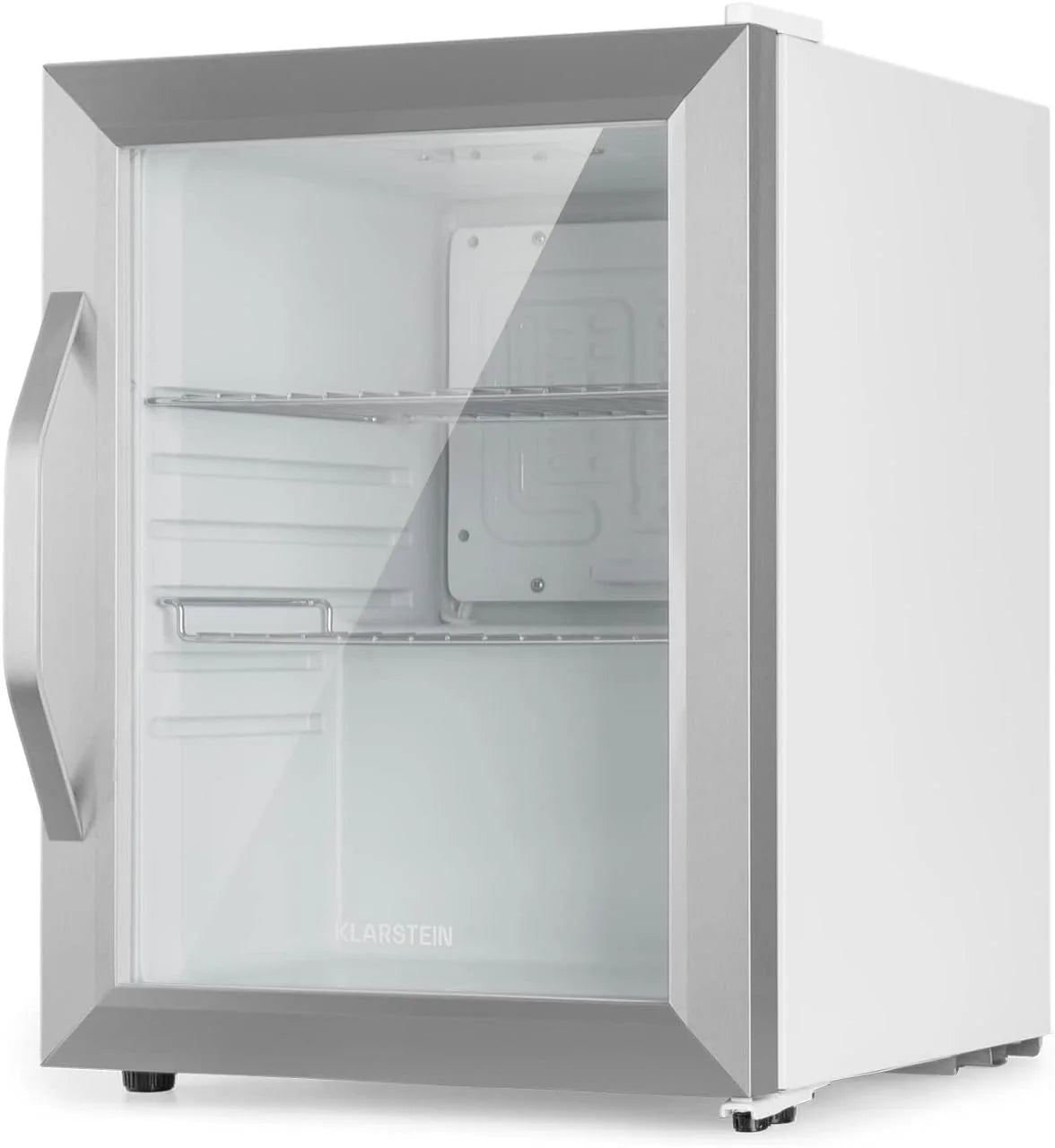 Klarstein Beersafe Quartz White lodówka na piwo, lodówka na napoje ze szklanymi drzwiczkami, lodówka, lodówka na butelki o pojemności 80 litrów