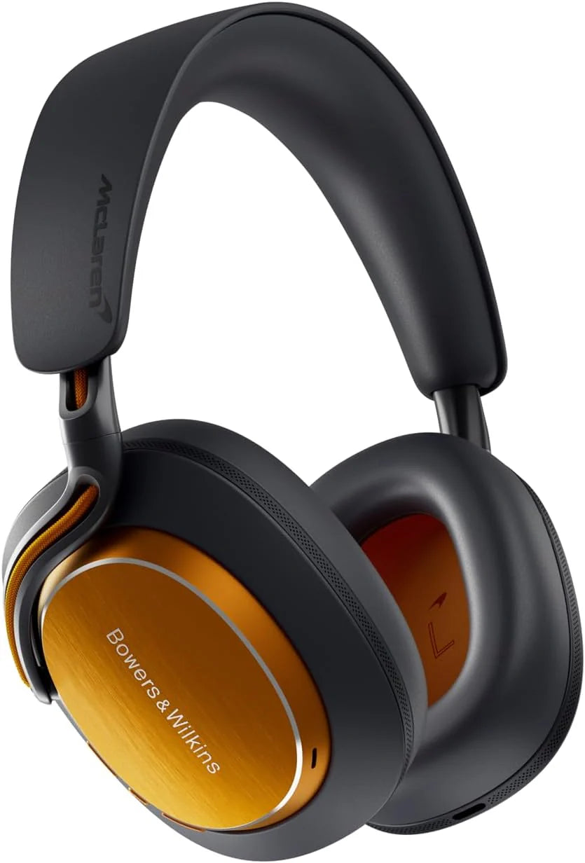 Bowers & Wilkins Px8 S2 bezprzewodowe słuchawki z redukcją szumów z Bluetooth Audio, funkcja szybkiego ładowania, 30 godzin odtwarzania w wysokiej rozdzielczości i mikrofonem - onyks czarny