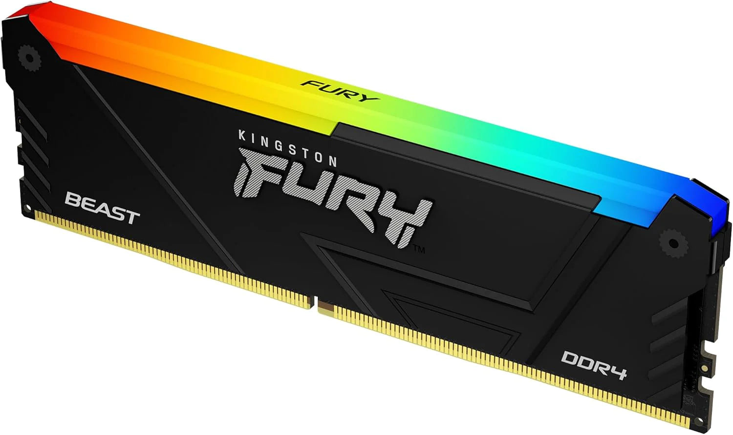 Kingston FURY Beast 32 GB 3200 MT/s DDR4 CL16 Desktop Memory Pojedynczy moduł | Intel XMP | AMD Ryzen | Plug n Play | Synchronizacja podczerwieni RGB | KF432C16BB2A/32