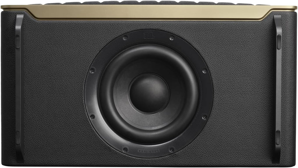 JBL Authentics 300, Głośnik Bezprzewodowy, 8h Odtwarzania, z Wbudowanym Wi-Fi, Bluetooth, Dźwiękiem Stereo i Mocnym Basem, Kompatybilny z Alexa i Google Home, w Stylu Retro