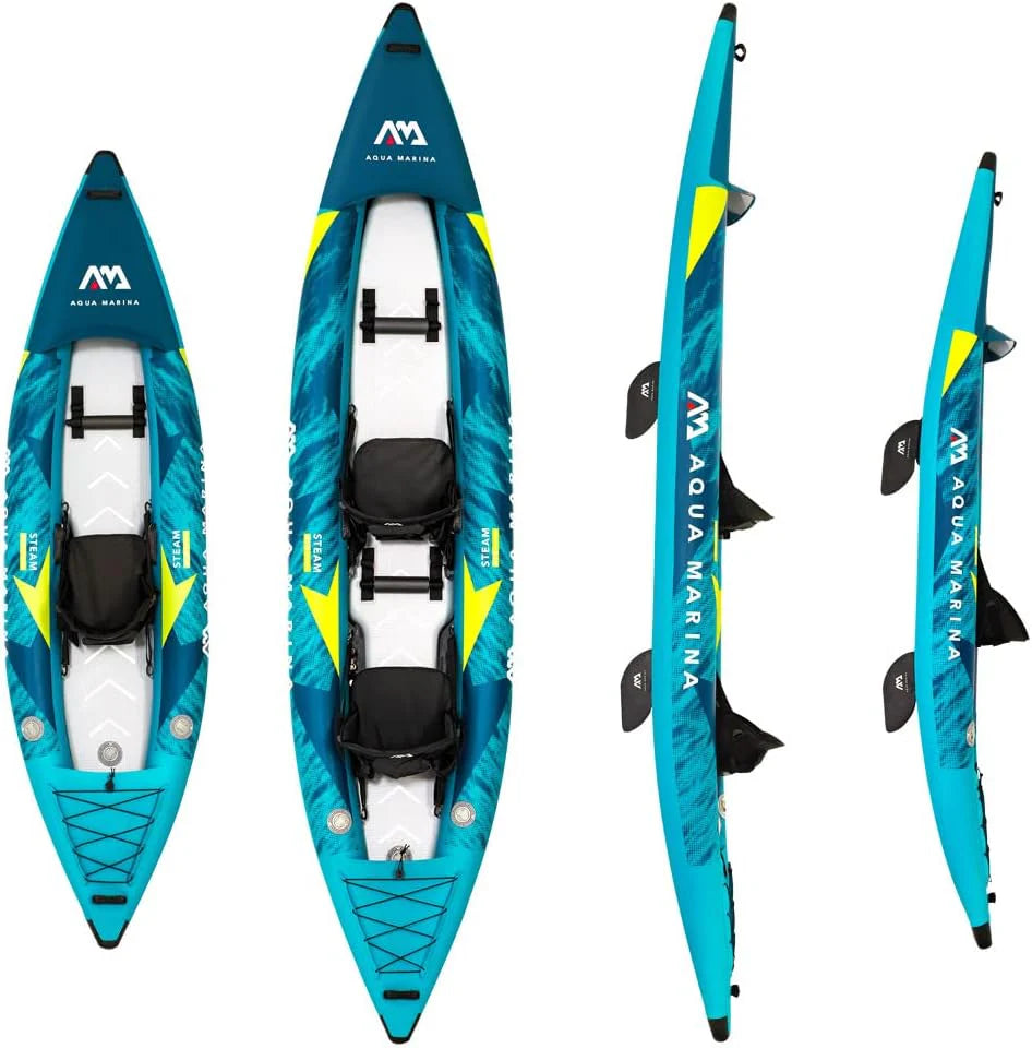 Aqua Marina Steam-312 profesjonalny zestaw kajakowy dla 1 osoby, długość 312 cm, niebieski, 2022