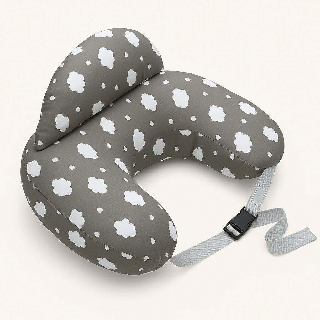 Wraparound Nursing Pillow with Safety Edge And Adjustable Strap