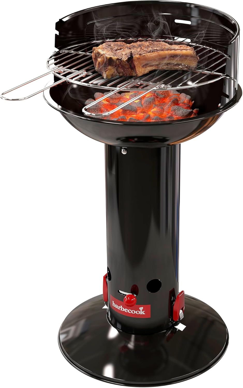 Barbecook Loewy 50 grill węglowy w kolorze metalicznym ze stali nierdzewnej Ø 47,5 cm wys. 99 cm 2234512000 szary