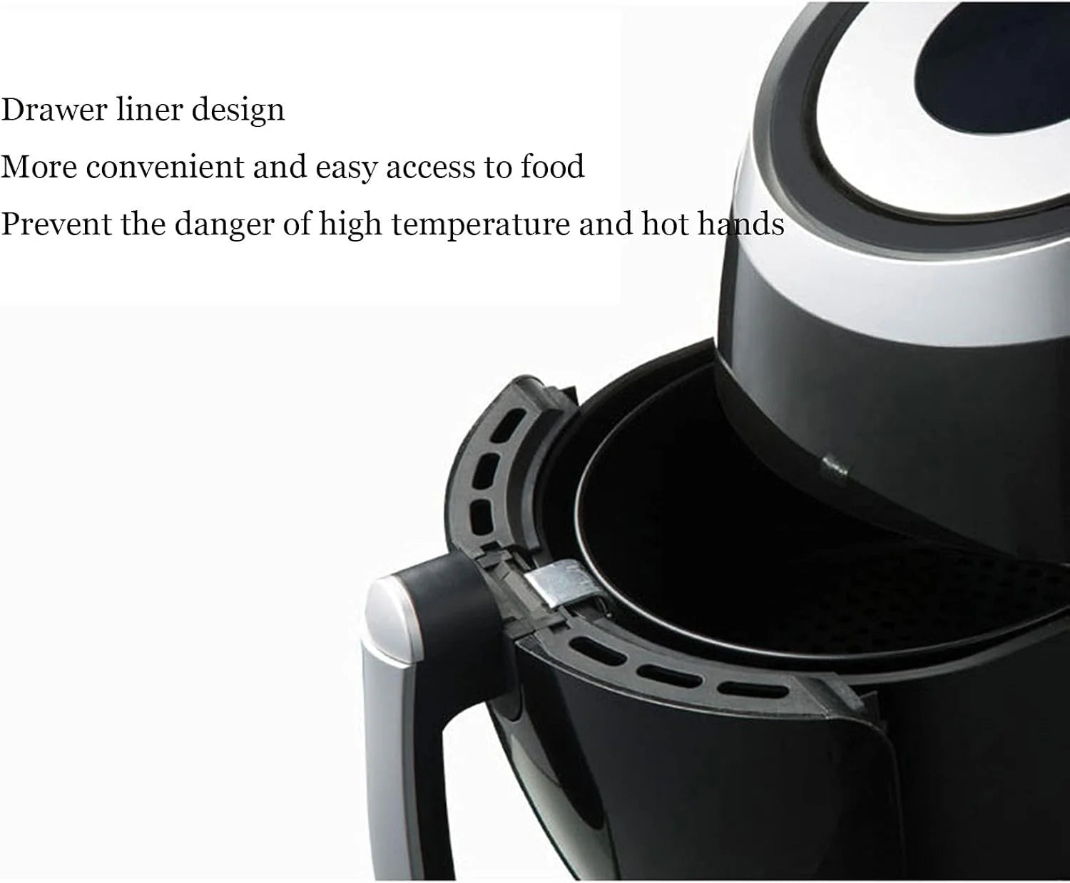 Air Fryer Oven 1500W Family Rotisserie Oven Non-Stick Detachable Basket Easy to Clean Nonstick Basket for Frying Roasting Grilling Baking