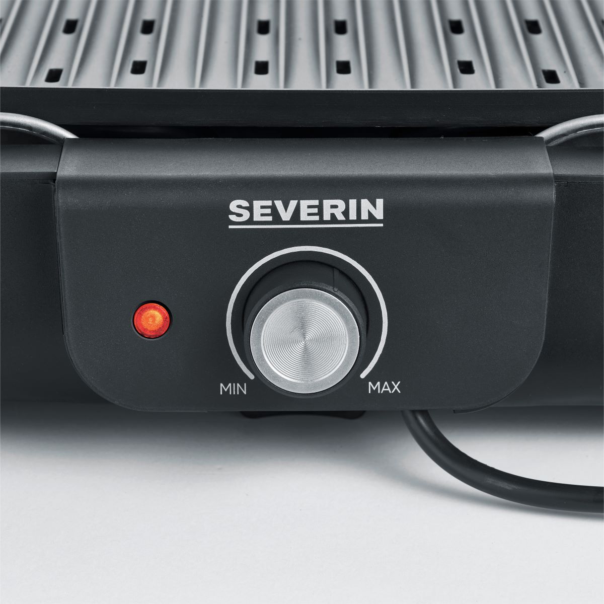 Grill stołowy Severin PG 8556 z płytą grillową - 2300 W, czarny