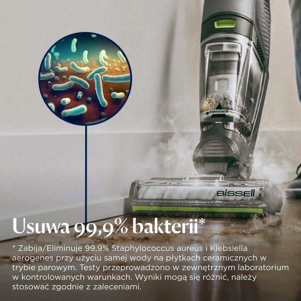 BISSELL CrossWave HydroSteam PET, Odkurzacz Piorący na Mokro Sucho z Kablem, Odkurza, Myje i Suszy, Odkurzacz z Trybem Parowym, Idealny dla Właścicieli Zwierząt, Czyszczenie Wielopowierzchniowe, 3517N