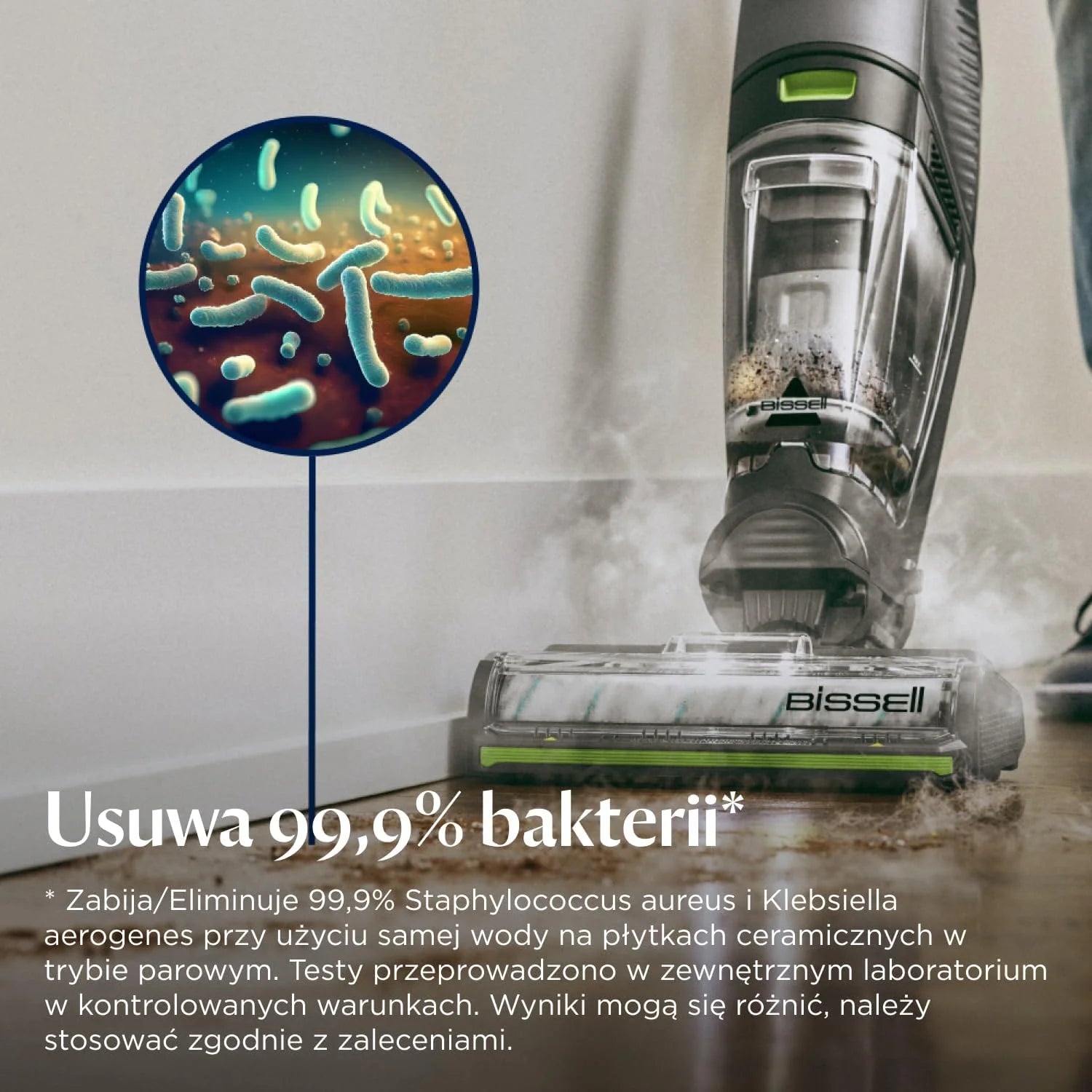 BISSELL CrossWave HydroSteam PET, Odkurzacz Piorący na Mokro Sucho z Kablem, Odkurza, Myje i Suszy, Odkurzacz z Trybem Parowym, Idealny dla Właścicieli Zwierząt, Czyszczenie Wielopowierzchniowe, 3517N