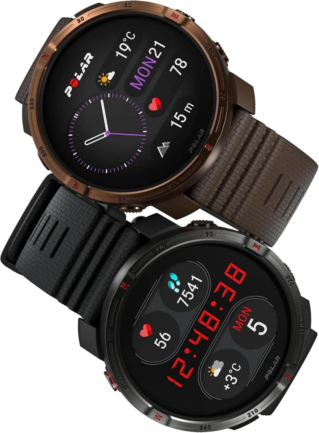 Polar Grit X2 outdoorowy zegarek z GPS – wyświetlacz AMOLED, mapy offline, GPS o podwójnej częstotliwości, EKG z nadgarstka, biosensory Elixir, TrainingPeaks, SpO2, do 7 dni pracy na baterii