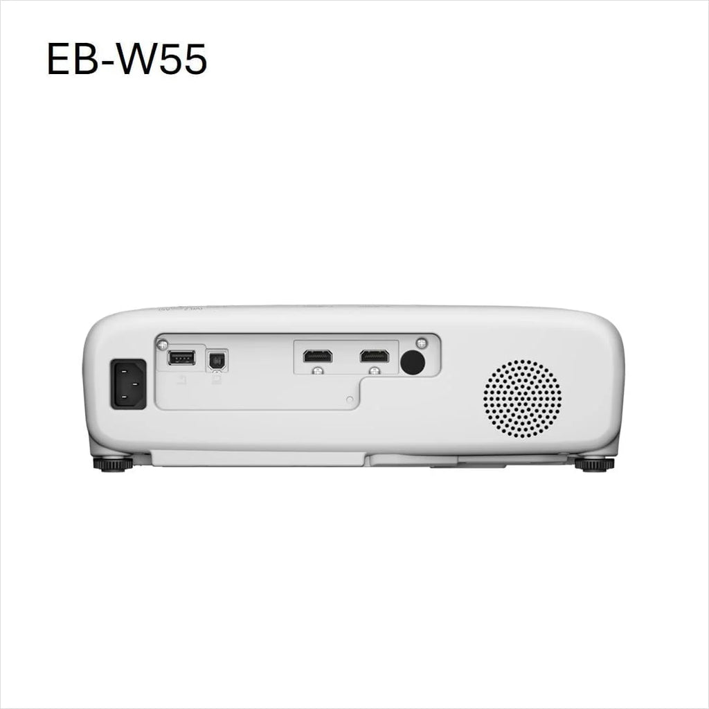 EPSON EB-W55 projektor 3LCD HD-Ready (4000 lumenów, 16:10, rozdzielczość WXGA (1280 x 800 pikseli), WiFi, HDMI, biały