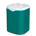 Cold Mist Humidifier 2L, USB Air Purifier for Bedroom, Green & White