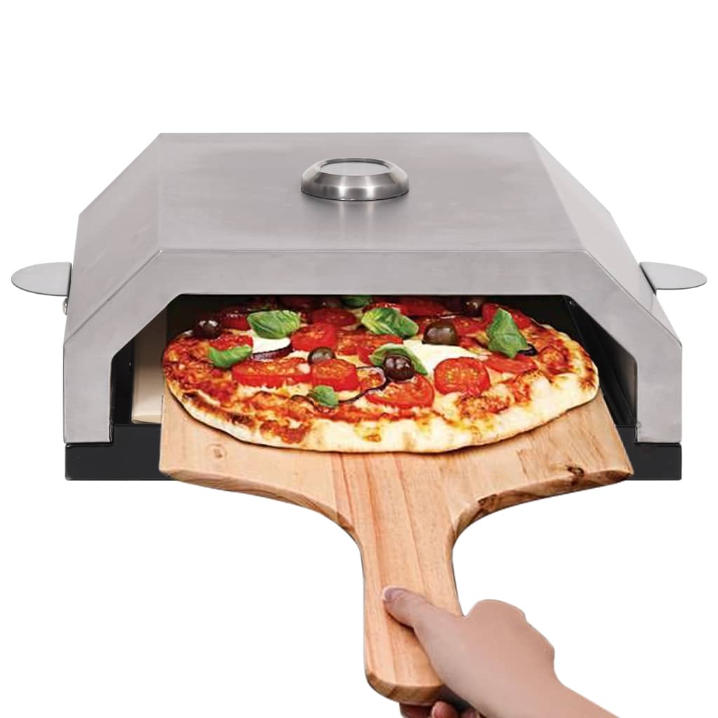 Piec do pizzy z kamieniem ceramicznym do grilla węglowego gazowego v1474