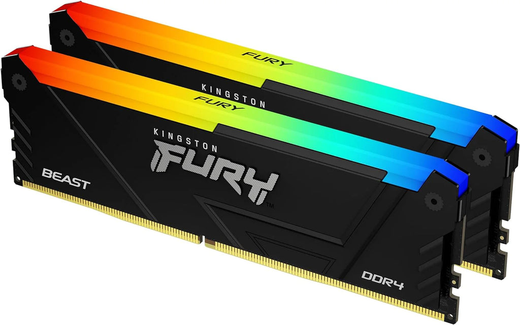 Kingston FURY Beast RGB 32 GB 3200 MT/s DDR4 CL16 DIMM (zestaw 2) pamięć komputera KF432C16BB2AK2/32