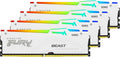 Kingston FURY Beast Czarny RGB XMP 64GB 6000MT/s DDR5 CL40 DIMM Pamięć gracza dla komputerów stacjonarnych Zestaw 4 - KF560C40BBAK4-64