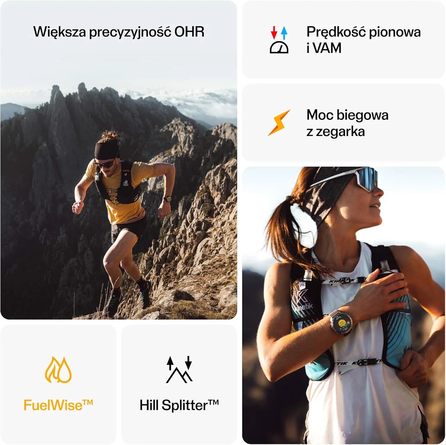 Polar Grit X2 Pro z GPS klasy premium – wytrzymały zegarek outdoorowy. Zaawansowana nawigacja i monitorowanie danych, sensor tętna i inne bioczujniki zaprojektowane dla najlepszej wydajności