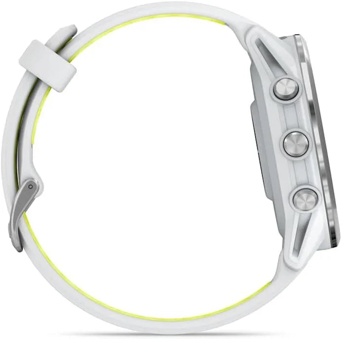 Garmin Forerunner 970 - obudowa Whitestone | Wysokiej klasy inteligentny zegarek do biegania z wyświetlaczem Amoled i wbudowaną latarką LED, do 15 dni pracy na baterii i uchwytem nawigacyjnym