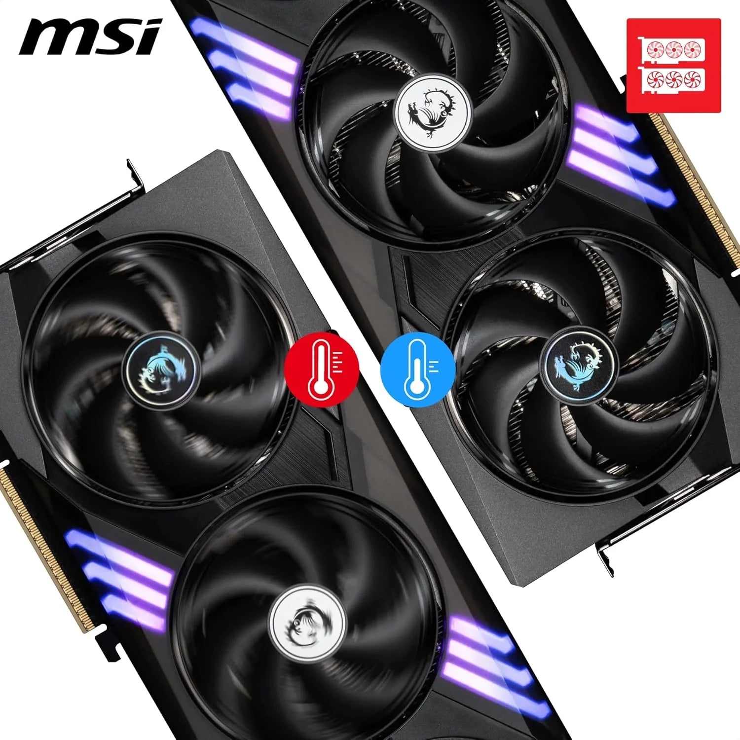 MSI Karta graficzna NVIDIA GeForce RTX 5070 12G Gaming Trio OC 192 Bit GDDR7, częstotliwość Boost do 2625 MHz, PCIe Gen 5, DLSS 4, DP 2.1 x 3, HDMI 2.1 x 1