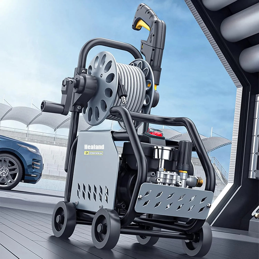Myjka ciśnieniowa do użytku domowego, rolka typu 3000 W Push-Pull z pistoletem na wodę i generatorem piany pompy wysokociśnieniowe narzędzia do czyszczenia samochodu, A