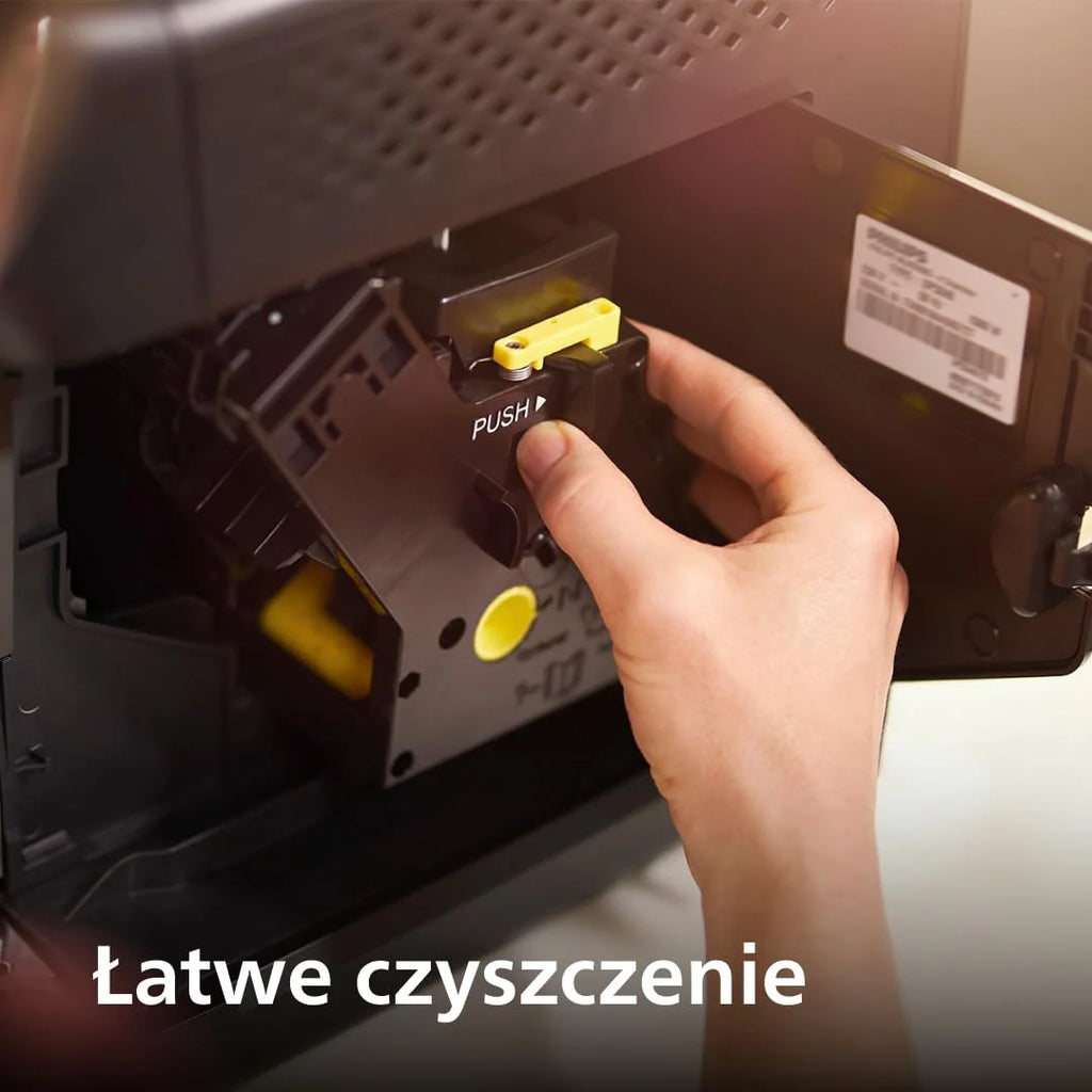 Philips Ekspres do kawy z serii 3300 w pełni zautomatyzowany - 6 napojów, Nowoczesny, Kolorowy ekran dotykowy, LatteGo, SilentBrew, Młynek w 100% ceramiczny, Filtr AquaClean, Czarny chrom (EP3347/90)