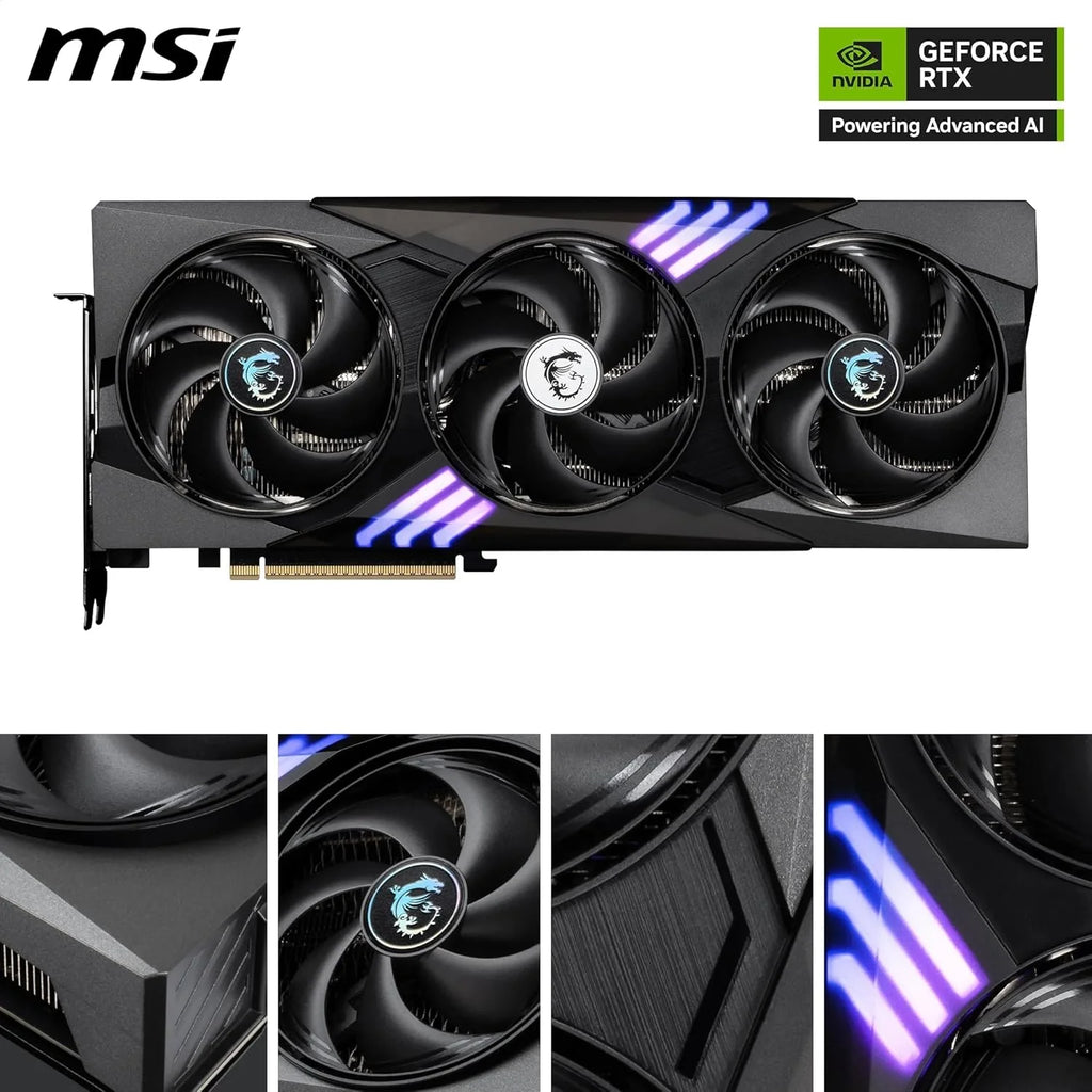 MSI Karta graficzna NVIDIA GeForce RTX 5070 12G Gaming Trio OC 192 Bit GDDR7, częstotliwość Boost do 2625 MHz, PCIe Gen 5, DLSS 4, DP 2.1 x 3, HDMI 2.1 x 1