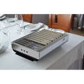 Modny przenośny grill węglowy ze stali nierdzewnej