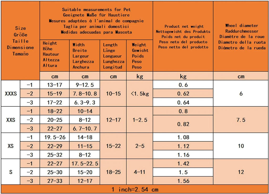 Regulowany Psa Wózek Inwalidzki,Wózek Zwierząt,Trening Rehabilitacyjny Psów Niepełnosprawnych Słabych Tylnych,Pasować Wysokości Zwierzęcia 55-70cm,Szerokość 24-32cm,Długość 35-45cm,XXL-2