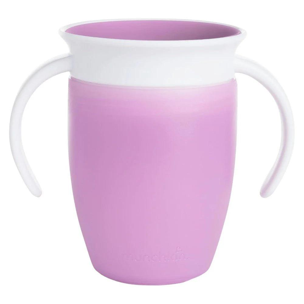 360° Baby Drinking Cup Spill-Proof, Double Handle, BPA-Free, 7oz